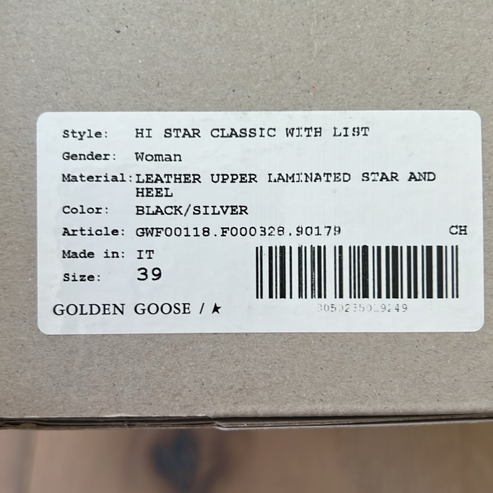 Golden Goose Hi Star Sneakers Size 39, only worn 5x - Picture 9 of 11